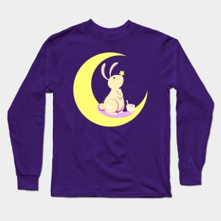 Kawaii fantasy animals - Moon Rabbit Long Sleeve T-Shirt